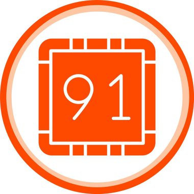 benzersiz numara 8 vektör simgesi