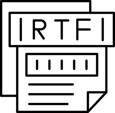 dosya biçimi simgesi, vektör illüstrasyonu