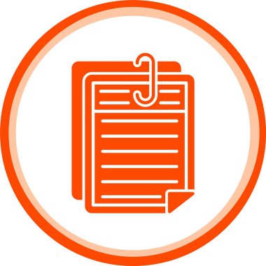 Benzersiz sözleşme vektör çizgisi simgesi