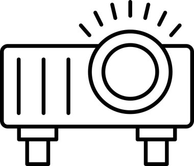 Kamera. Web simgesi basit illüstrasyon