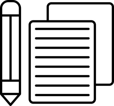 Belge. Web simgesi basit illüstrasyon