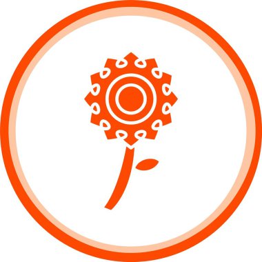 güzel çiçekler vektör simgesi