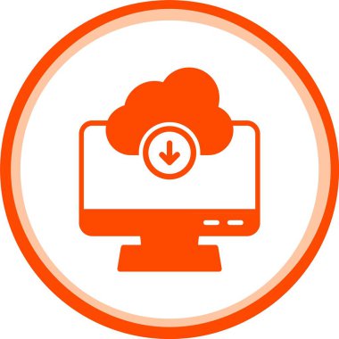 bulut hesaplama vektörü simgesi