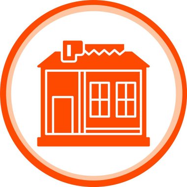 güzel ev vektör çizgisi simgesi