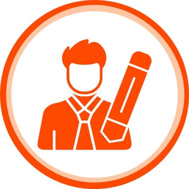 Benzersiz roket adam sembolü vektörü