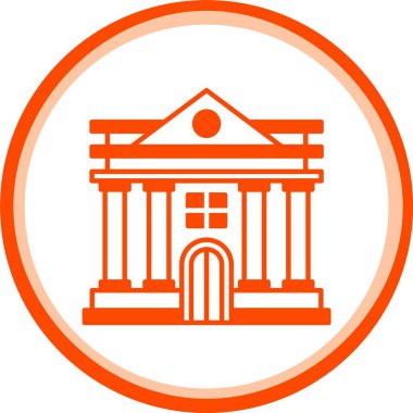 Benzersiz kütüphane vektörü simgesi