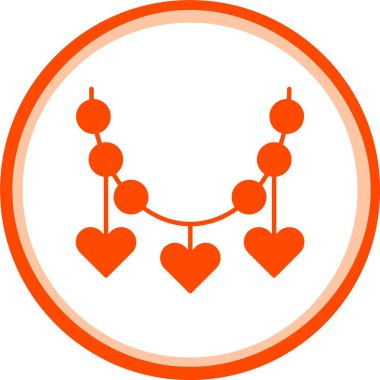 Kalp simgesinin vektör illüstrasyonu