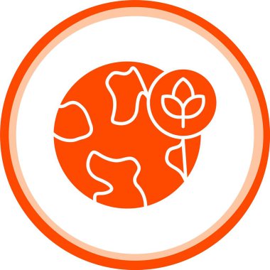 Eşsiz Bitki Vektörü Kabartma Simgesi