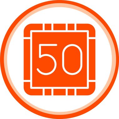 5 hız 5 hız hız simgesi vektör çizimi