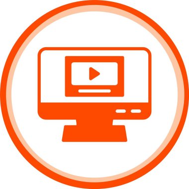 vektör video oynatıcı simgesi