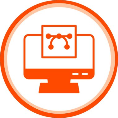 vektör lcd simgesi illüstrasyonu