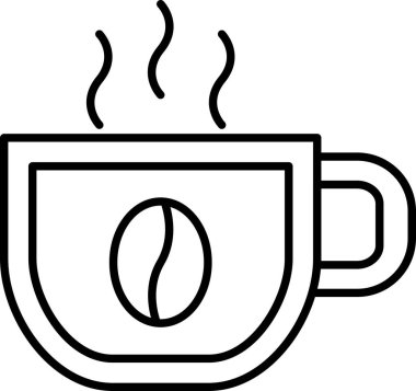 Kahve bardağı sıcak ikonu