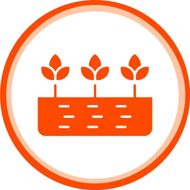 Çember vektör illüstrasyonunda bitki