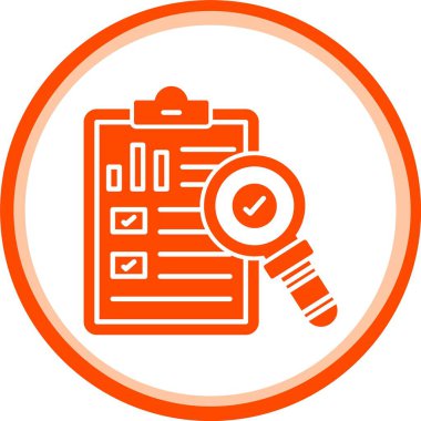 Kontrol listesi simgesi vektör illüstrasyonu