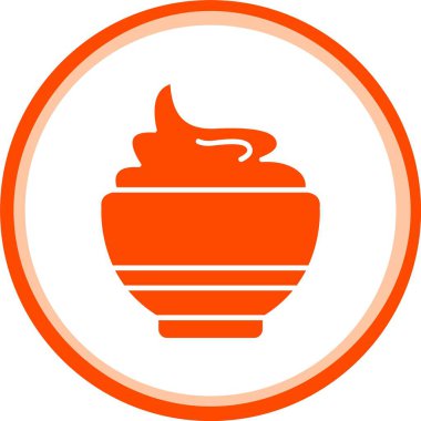 Eşsiz sıcak vektör simgesi