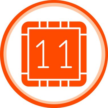 bir numaralı simge turuncu