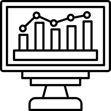 Bilgisayar. Web simgesi basit illüstrasyon