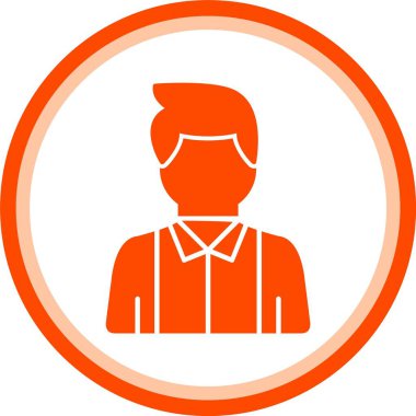 güzel işçi vektör simgesi