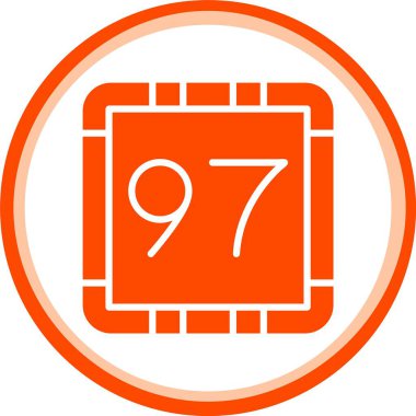 Eşsiz numara 79 simge vektör illüstrasyonu