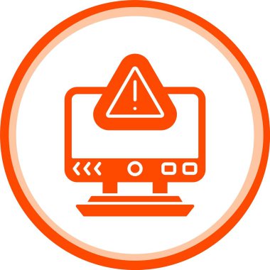 güzel bilgisayar ekranı vektör simgesi