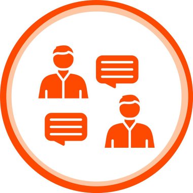 Farklı insan vektör illüstrasyonlarına sahip basit simge