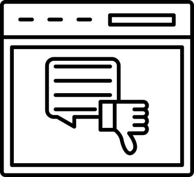 Web ve tasarım satırı vektör simgesi.