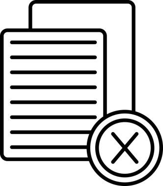 belge dosya simgesi ana hat biçiminde