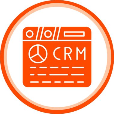 İllüstrasyon crm yönetim simgesi