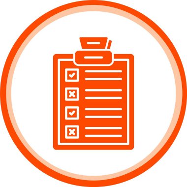 Kontrol listesi vektör çizgisi simgesi