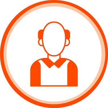 vektör avatar simgesi, basit vektör illüstrasyonu