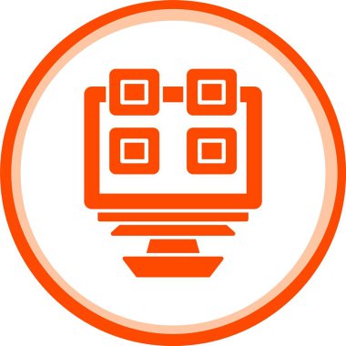 vektör lcd simgesi illüstrasyonu