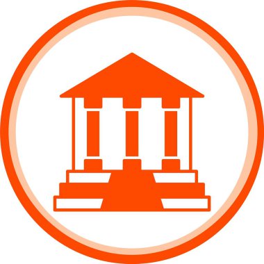 eşsiz sütun vektör çizgisi simgesi