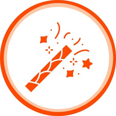 Havai fişek ikonu, basit stil