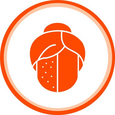 vektör turuncu ve yeşil simge