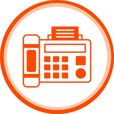 İllüstrasyon Faks vektör simgesi