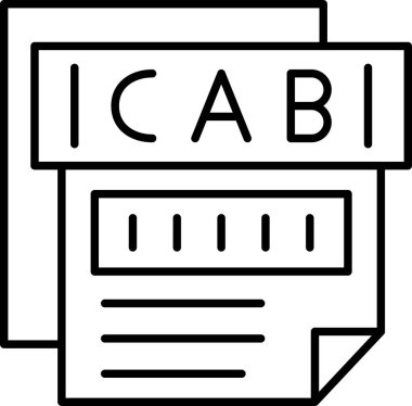 Dosya biçiminin vektör simgesi