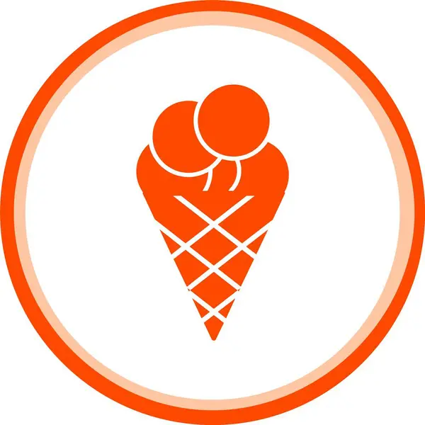 dondurma ikonu vektör illüstrasyonu