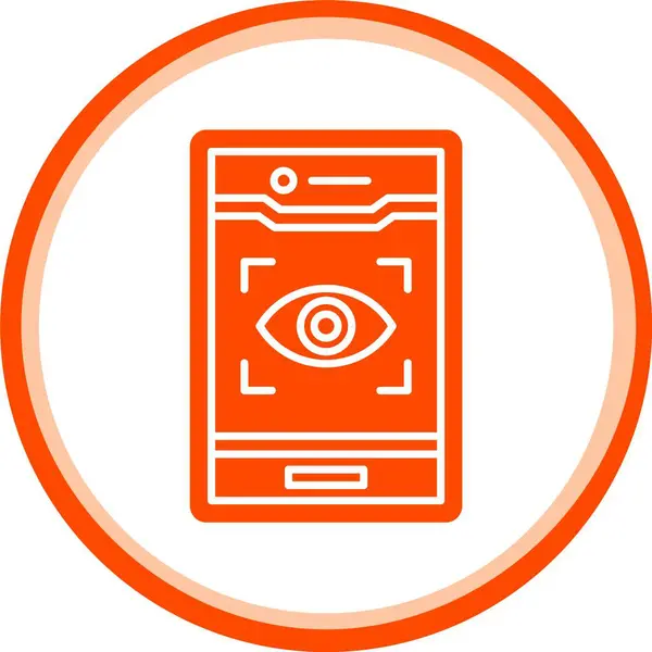 eşsiz parmak izi biyometrik vektör çizgisi simgesi