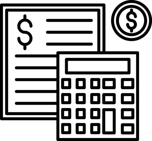 hesaplama hesaplama finans simgesi ana hat biçiminde