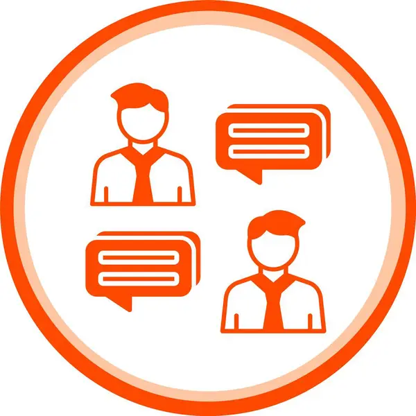 Sohbet simgesi vektör illüstrasyonu