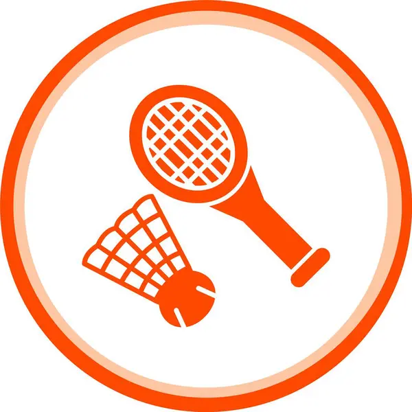 Badminton raketi, top ve badminton topu..