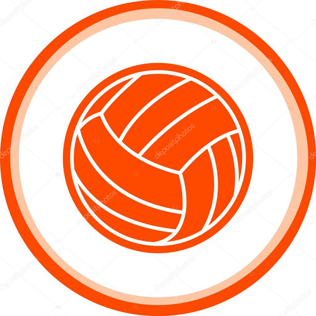 Vector illustration for the design of a volleyball ball