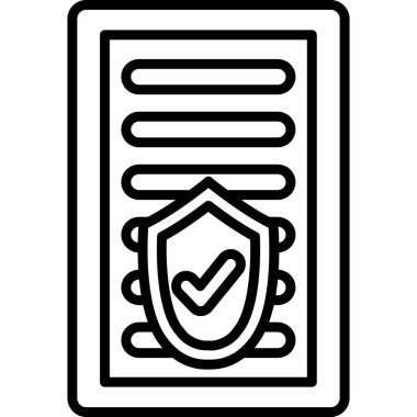 Kalkan simgesi. özet vektör illüstrasyonu