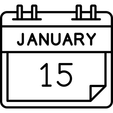 11 Ocak glyph simgesi