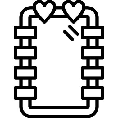 kalp simgesi, vektör illüstrasyonu