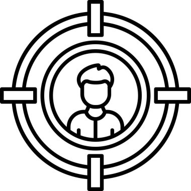 avatar insan kişisi simgesi ana hatlar biçiminde