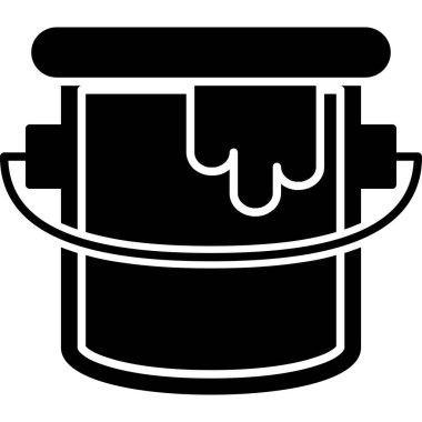 Kova. Web simgesi basit illüstrasyon