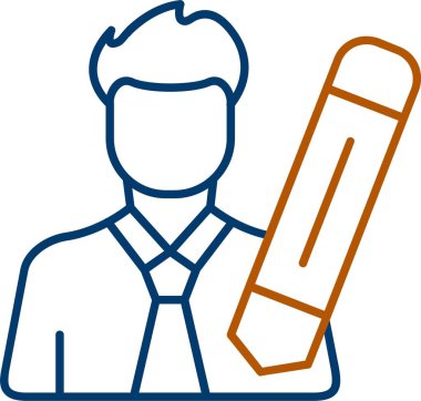 Web kullanımı için Kullanıcı Düzenleme Simgesi, Basit Vektör İllüstrasyonu