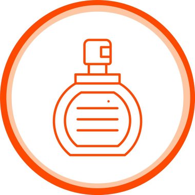 Parfüm Simgesi, Web Kullanımı için Basit Vektör İllüstrasyonu