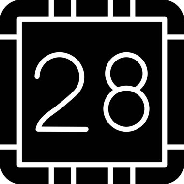 Takvim simgesinin vektör illüstrasyonu